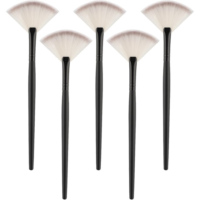 Professional Handmade Makeup Brushes Soft Saibikoho Goat Hair Small Fan Highlighter Eye Shadow Brush Ebony Handle Make Up Brush