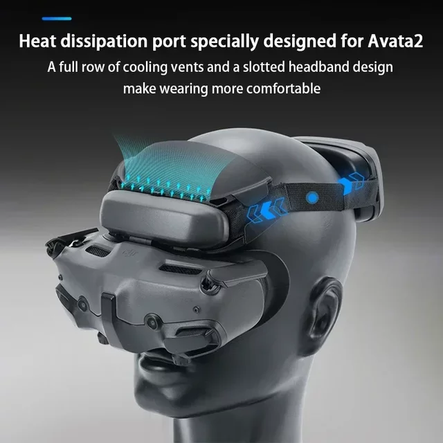 RCSTQ – oreiller frontal large pour DJI Avata 2/Dji Neo Google 3, appui-tête de décompression faciale pour accessoires de Drones DJI Google3
