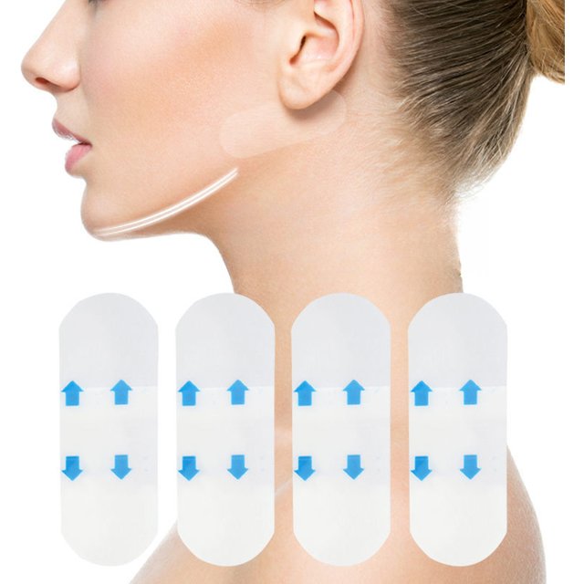 4/80Pcs V Lift Face Sticker Invisible Makeup Adhesive Lift Face Tape Slim Patch Breathable Sticker Lifting Tighten Chin