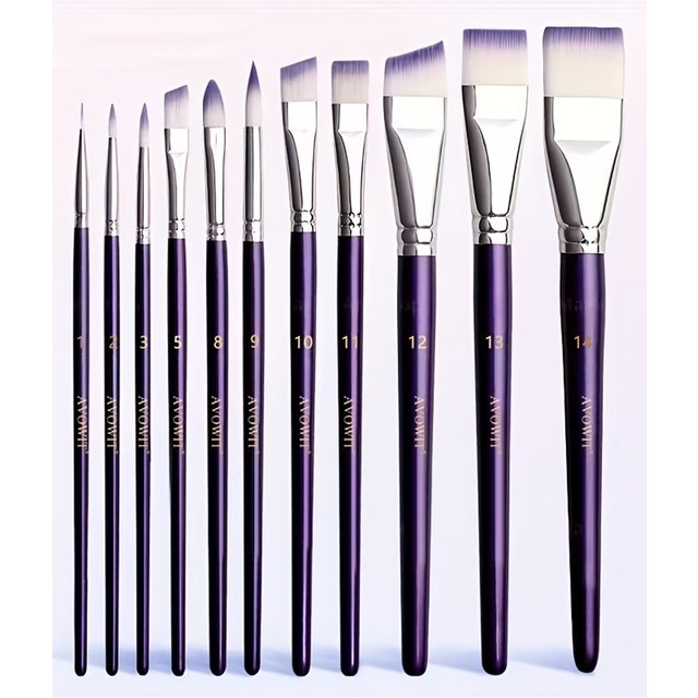 7/11pcs Professional Painting Brush Set, Wide and Delicate Brushes for Artistic Makeup and Design, Facial and Body Art Brushes