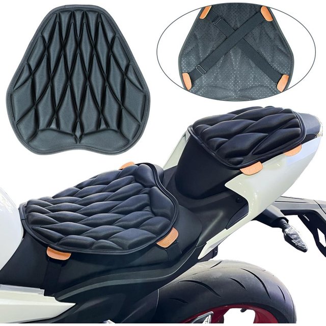 Motorcycle Seat Pad Sunscreen Insulation Waterproof EVA Shock-absorbing Seat Cushion Cover 3D Comfort Air Seat M/L/XL