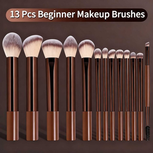 Makeup Brush Set, 13pcs/set Professional Cosmetic Brushes Kit, Travel Soft Makeup Brush Set, Concealer Brush, Detail Makeup Brus