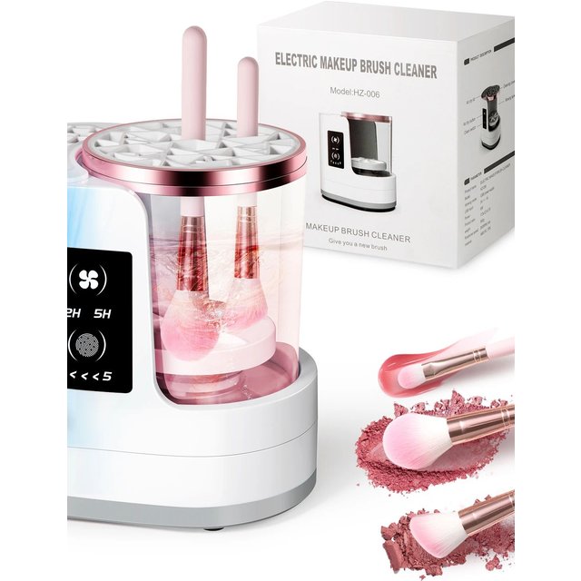 2025 Electric Makeup Brush Cleaning Machine Washing And Drying Machine Timeable For Makeup Brushes Ladies Valentine's Day Gift