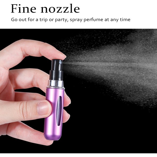 Mini bouteille de parfum rechargeable, bouteille cosmétique Portable, vaporisateur, atomiseur, conteneur de pulvérisation, bouteilles rechargeables de voyage 8ml /5ml