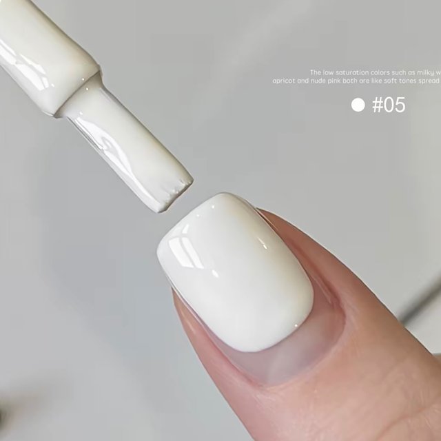 MIANEL 2026 New 10ML Cloud White Series Nail Polish Gel 2026 New High-saturation Yogurt Jelly White Moonlight White Nail Polish