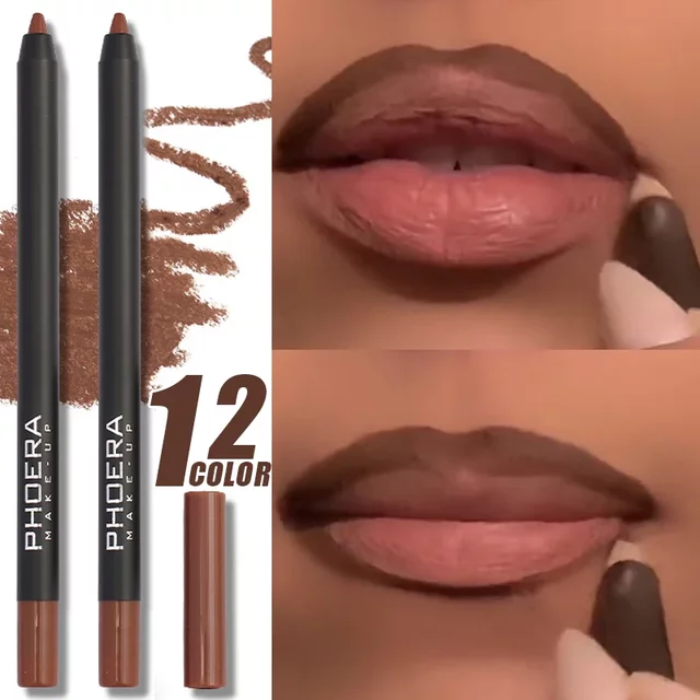 Long Lasting Lip Liner Colorful Matte Lip Liner Pencil Contour Tint Lipstick Tattoo Non-stick Cup Moisturizing Makeup Cosmetic