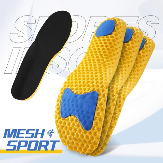 3Pair of Sports Memory Foam Insole Breathable Deodorant Running Pad Support Plug-in Foot Care Insole Men Women Orthopedic Insole