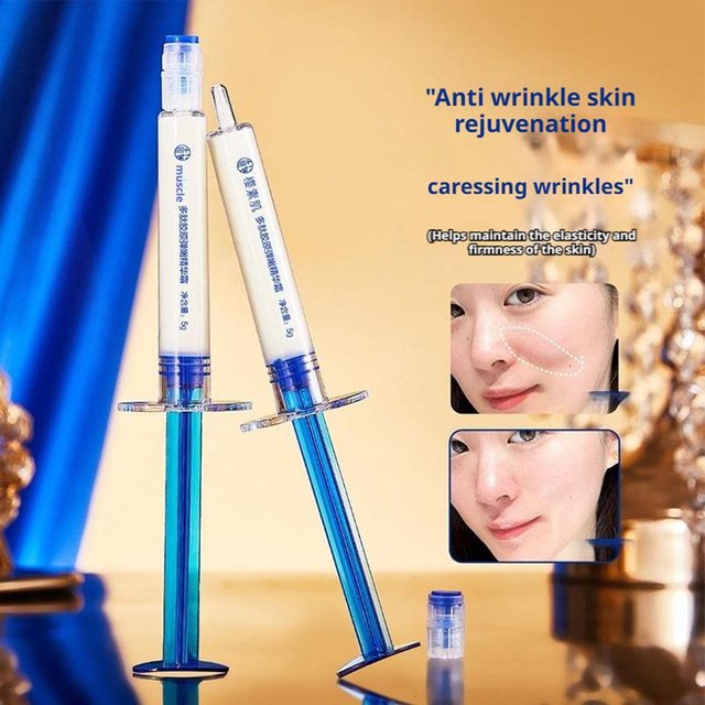 Polypeptide Collagen Essence Cream - Moisturizing Firming Elastic Tender Filling Fine Lines Nourishing Anti-Aging Facial Skin 5g