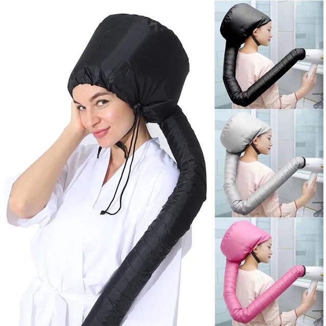 Reusable Hair Steamer Cap, Home Salon Hair Care Drying Hat for Hair Dryer, Hair Treatment Styling Cap