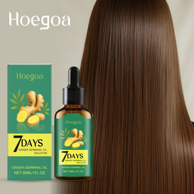 Sérum de croissance rapide des cheveux au gingembre, 7 jours, prévient la perte de cheveux, traitement du cuir chevelu, cheveux plus épais et plus longs pour accélérer la croissance, Massage des