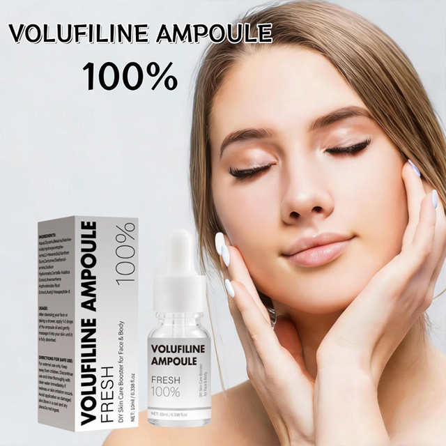 Volufiline 100% Hydrate Ampoule 10ml Niacinamide Centella Asiatica Deep Skincare Lightweight Non-sticky Help Alleviate Roughness