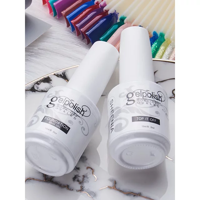 Sheenia 15ml Base/Top Coat Nail Gel Primer Matt Top Coat UV Gel Nail PolishSoak off Varnish UV Gel Polish Manicure Nail Art