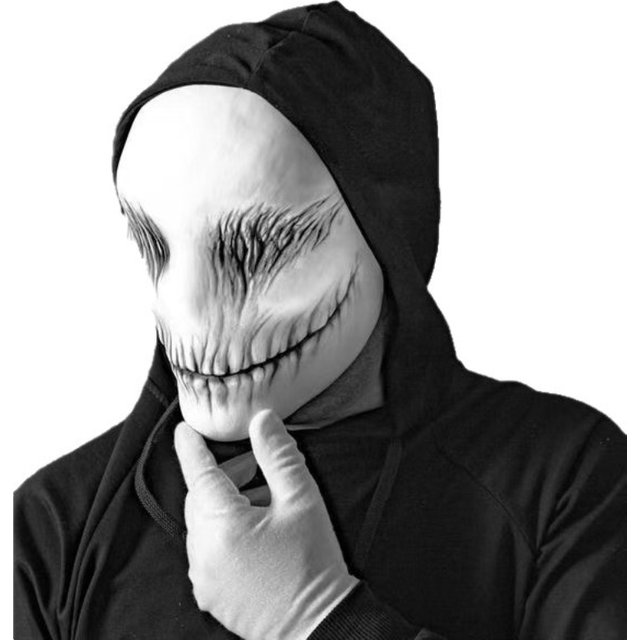 Halloween Ghost Latex Mask Makeup Ball Party Horror Headset Cosplay Performance Costume Props Makeup Ball Headset