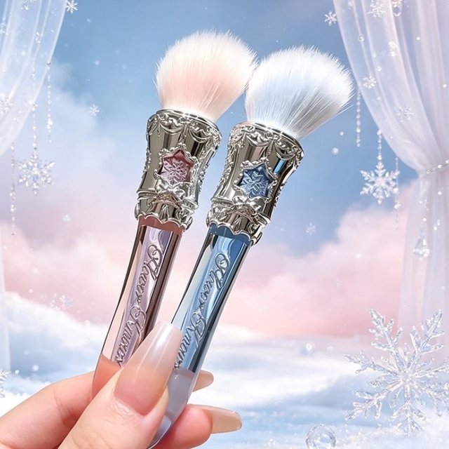Flower Knows Snow Ballet Love Blush Brush Soft Skin-Friendly Bristles Brusher Vegan & Cruelty-Free Makeup Brushes