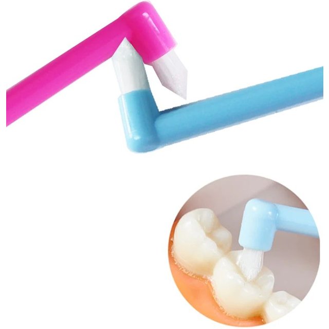 Orthodontic Dental Single Bundle Toothbrush Small Pointed Soft Hair Teeth Interdental Brush