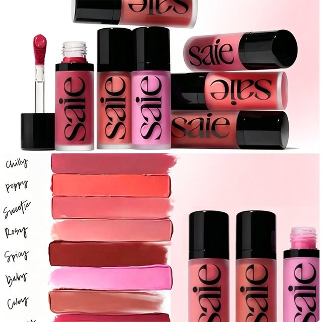 Saie Liquid Blush CHILLY Moisturizing Bright‑luminous Makeup Effect Sun Melt Fair Bronzer Three‑Dimensional Shadow Cream Paste