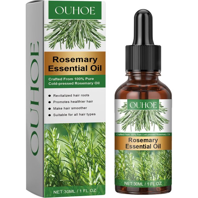 Rosemary Essential Oil Pure Natural Hair Growth Scalp Treatment Anti-Frizz Strengthening Nourish Shiny Healthy Hair Care Product