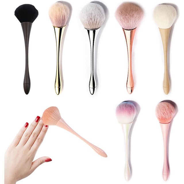 Clean Nail Dust Nail Art Brush Big Head Pollen Blush Brush Salon Makeup Beauty Nail Art Accessories Tools