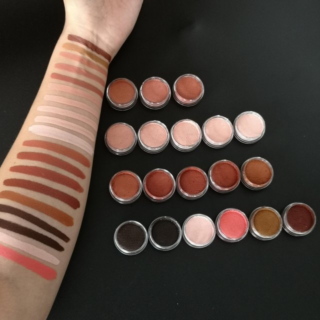 Private Label Water Activated Eyeliner Face Painting Body Art Paint Matte Brown Color Cake Liner Face Paint