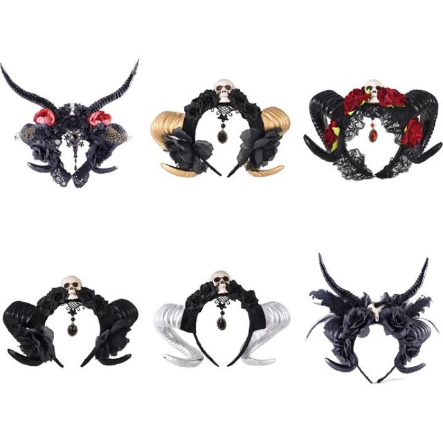 Hair Hoop Halloween Make-up Cosplay Hairband for Rave Party