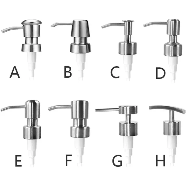 1pc Edelstahl Flüssigkeit Lotion Dispenser Kopf Ersatz Seife Shampoo Dusche Gel Pumpe Jar Rohr Drücken Kopf Bad Hardware