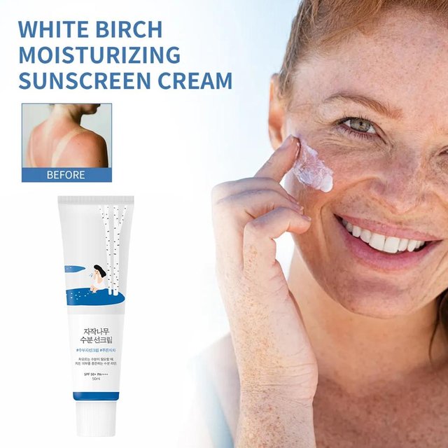 SPF50+ PA+++ Broad Moisturizing Sunscreen Cream Spectrum Oil Control UV Protection Lightweight Non Greasy Face Sunscreen