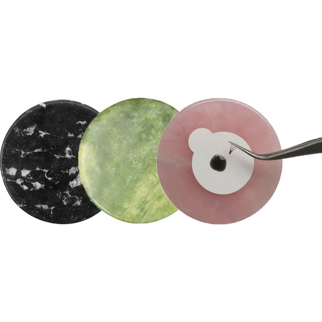 1 Pc Glue Adhesive Pallet Crystal Jade Stone Holder Grafting Tool Lash Eyelashes Makeup Eyelash Extension