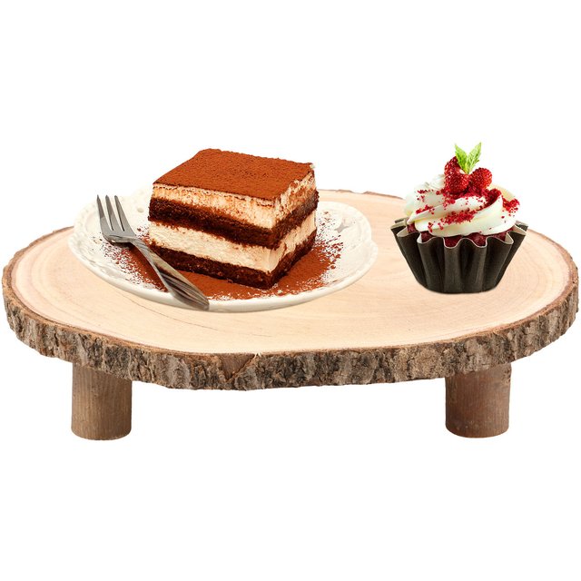 Wood Cake Stand With Leg Wooden Cake Holder For Dessert Display Wedding Party Decor, Cosmetic Storage Stand Flower Pot Holder