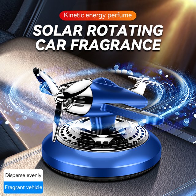 Hélice rotative à énergie solaire pour hommes, étiquettes d'air de voiture, parfum d'avion,