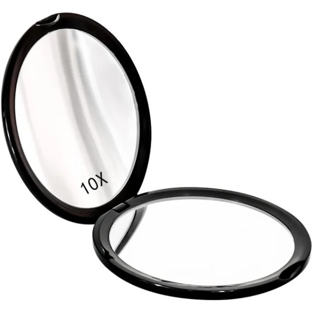 Makeup Mirror Portable Mini Compact Pocket Handheld Mirror Magnifying 10x Cosmetic Tool Double Sided Makeup Mirror Travel Beauty