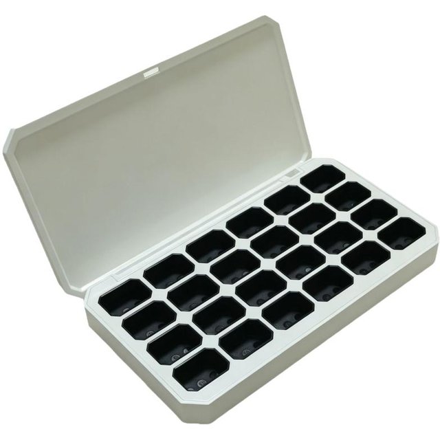 Hot 1Pcs Empty Magnetic Packaging Box 24 Grids For Nail Manicure DIY Fast Painting Gel Solid UV Varnishes Ombre Gel Nail Polish