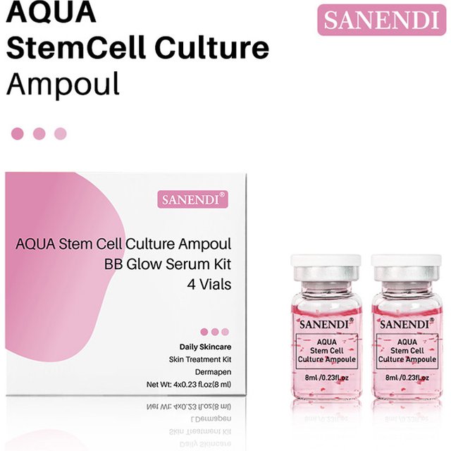 2025 Salmon DNA BB Glow Serum AQUA Dr.Pen Starter Kit Foundation Peptide Stem Cell Serum Moisturise Face Skin Care 4Vials
