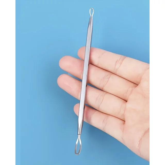 Double Loop Blackhead Remover Pimple Extractor Popper Acne Comedone Blemish Stainless Steel Blackhead Remover Tool Beauty Tools