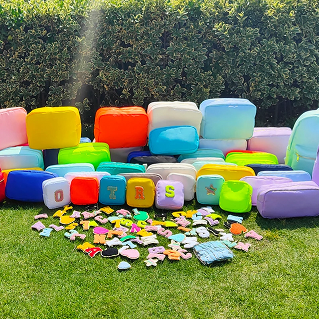 Nylon Cosmetic Pouch Waterproof Women Travel Makeup Bag Organizer Candy Color Woman Girl Cosmetic Organizer Travel Toilrtry Bag