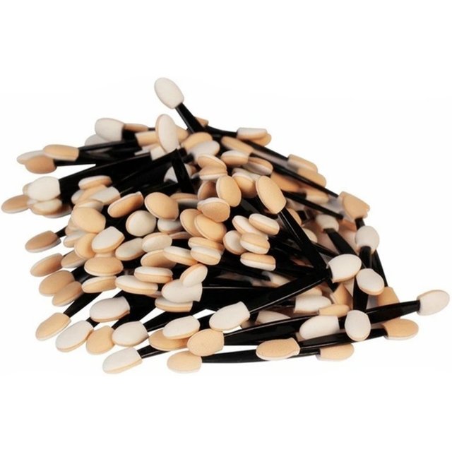 10/30/50PCS Dual Sided Eyeshadow Brush Set Soft Nylon Sponge Tip Portable Cosmetic Applicator Blending Eye Makeup Beauty Tools