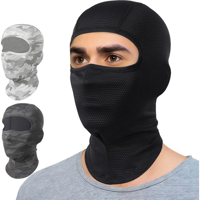 Cycling Balaclava Men Quick-drying Full Face Mask Breathable Windproof Headgear Sports Hiking Bicycle Running Ski Bike Hood Cap