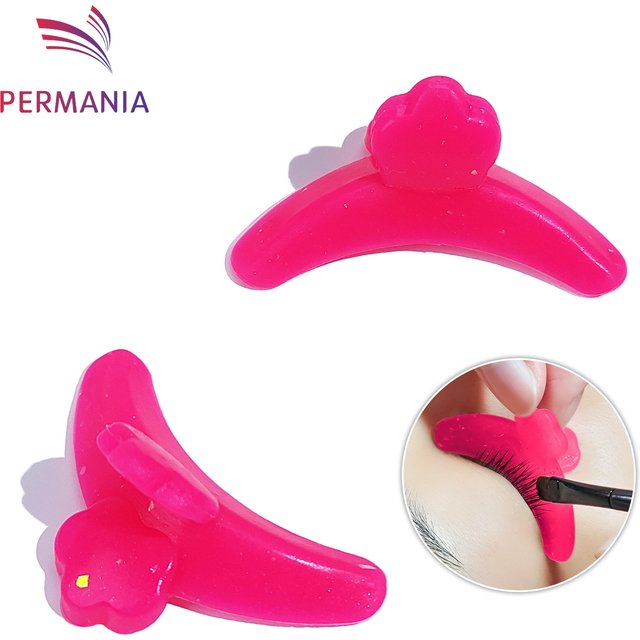 PERMANIA 1 Pair Silicone Anti-fall Off Eyelash Perm Pads Anti-Slip Lash Lift Shield Reusable Lashes Extension Curler Makeup Tool