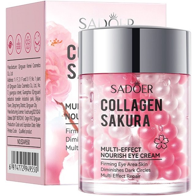 SADOER Sakura Collagen Eye Cream - In Stock Multi-Effect Nourishing Moisturizing Eye Care Wholesale Cross-Border Skincare