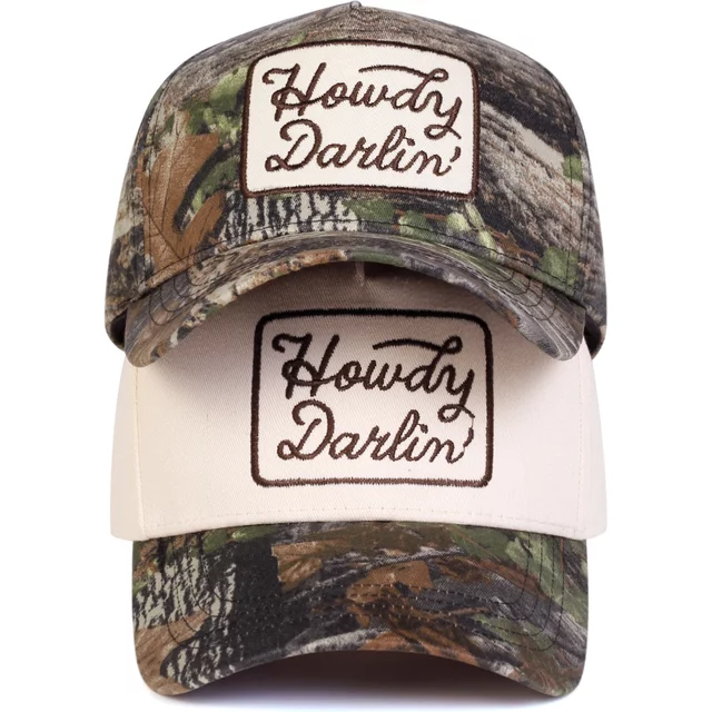 Unisex HOWDY DARLIN Embroidery Baseball Caps Spring and Autumn Outdoor Adjustable Casual Hats Sunscreen Hat Sports Cap