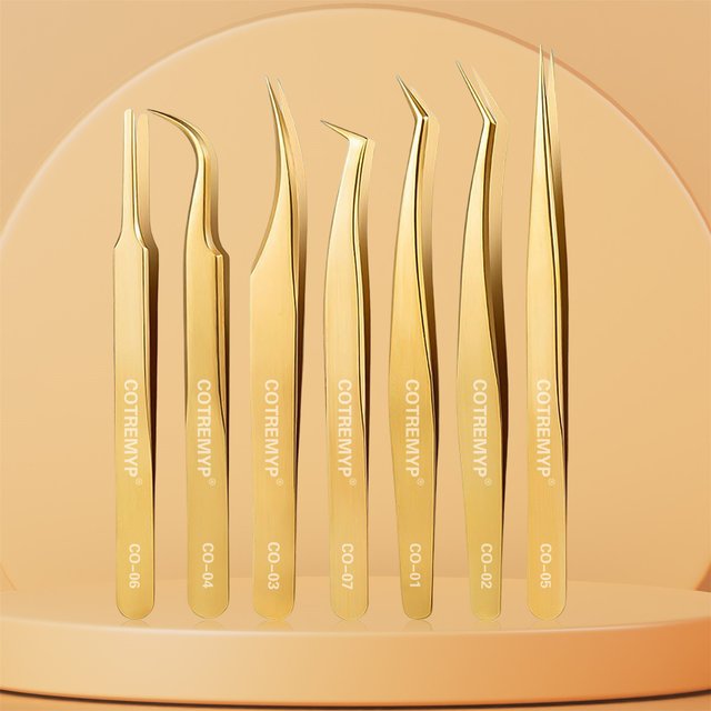 Eyelash Tweezers False Eye Lashes Extensions Tools High Precision Makeup Cosmetic Tool