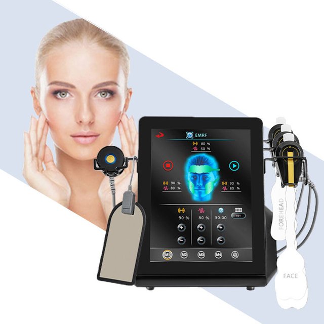 Full Face Muscle Stimulator Double Chin Removal EMS Facial Sculpting Machine
