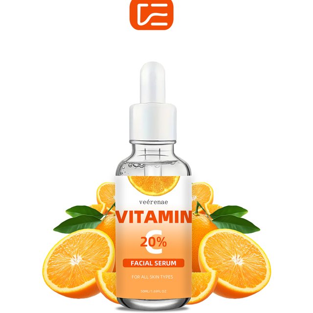 veérenae VITAMIN C 20% FACIAL SERUM, Intensely Hydrating, Firming & Lifting, For Face & Neck, absorption rapide, non grasse.