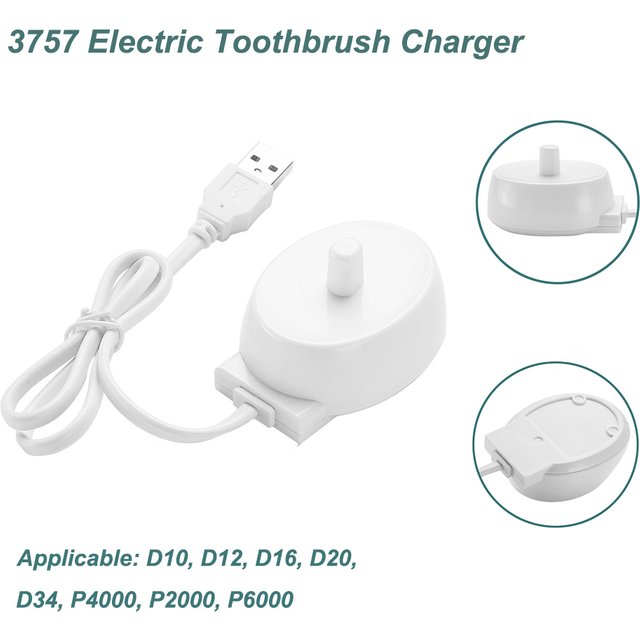 USB Electric Toothbrush Charging For Braun Oral B Series D12 D20 D16 USB Travel Charger Dock 3757 Toothbrush Charging Stand