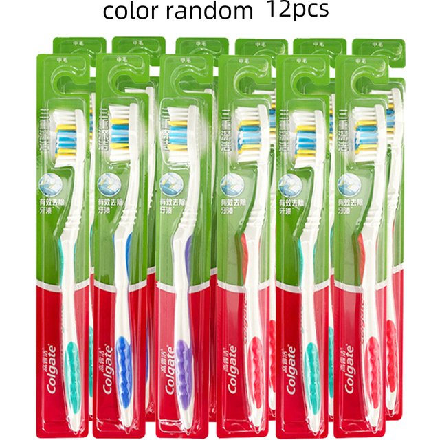 Colgate Medium Bristle Adult Toothbrush Gentle Clean For Sensitive Teeth Gums Household Oral Care Random Shade