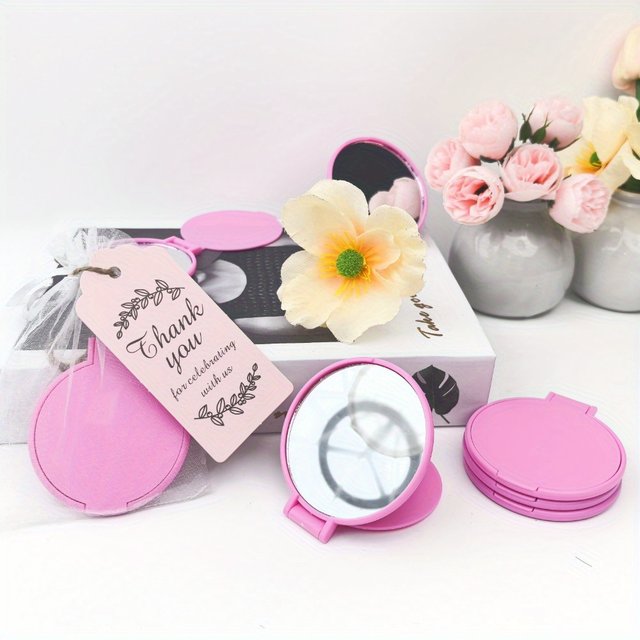 20/50pcs Elegant Decorative Folding Mirrors - Women's Portable Glass Makeup Mirror, Gift for Sisters/Mothers, Home Decor