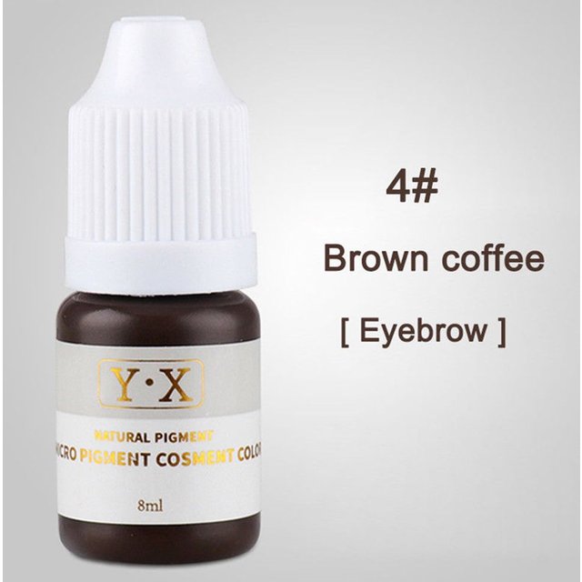 8ml Semi Permanent Tattoo Ink Pigment Makeup Eyebrow Eyeliner Lip Tattoo Professional Body Art Color Inks Beauty Tool Supplies