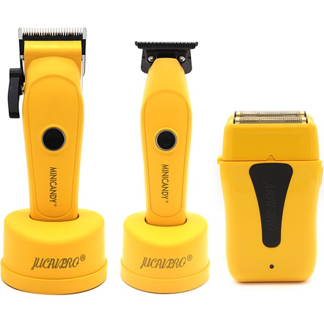JUCAI Professional Hair Clipper Kit for men with Brushless Motor DLC Blade 10000RPM With Base Charger Barber Hair Cutt Machines