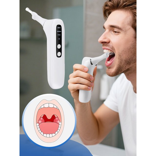 Electric Tonsil Stone Remover Tool 3 Suction Modes Tonsil Stone Removal with UV Disinfection Built-in LED Light for Oral Care