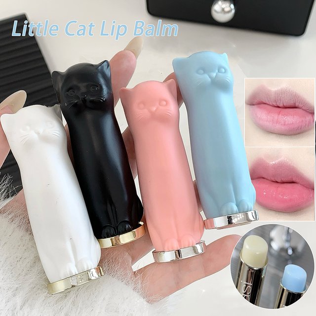 Cat Lip Balm Moisturizing Healing Anti-dry Fade Lip Lines Autumn And Winter Lip Mask Care Girl Students Lipstick Makeup Base Day