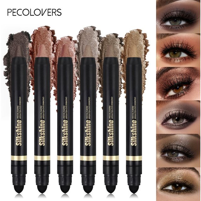 1PC Waterproof, Light To Dark, Eye Contour, Gentle Texture, Easy Makeup Remover, 2-in-1 Eyeshadow Stick, Valentine's Day Gift